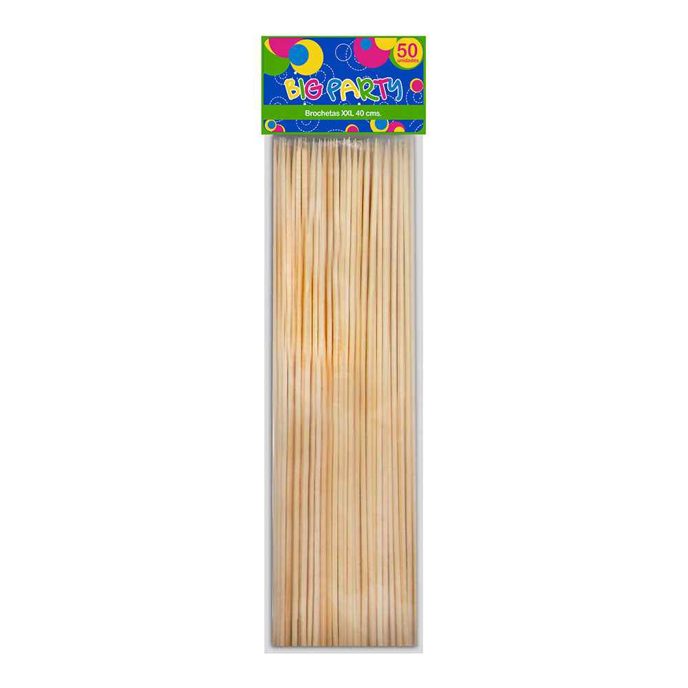 Brocheta Anticucho 40x5Mm 30 Piezas | Big Party